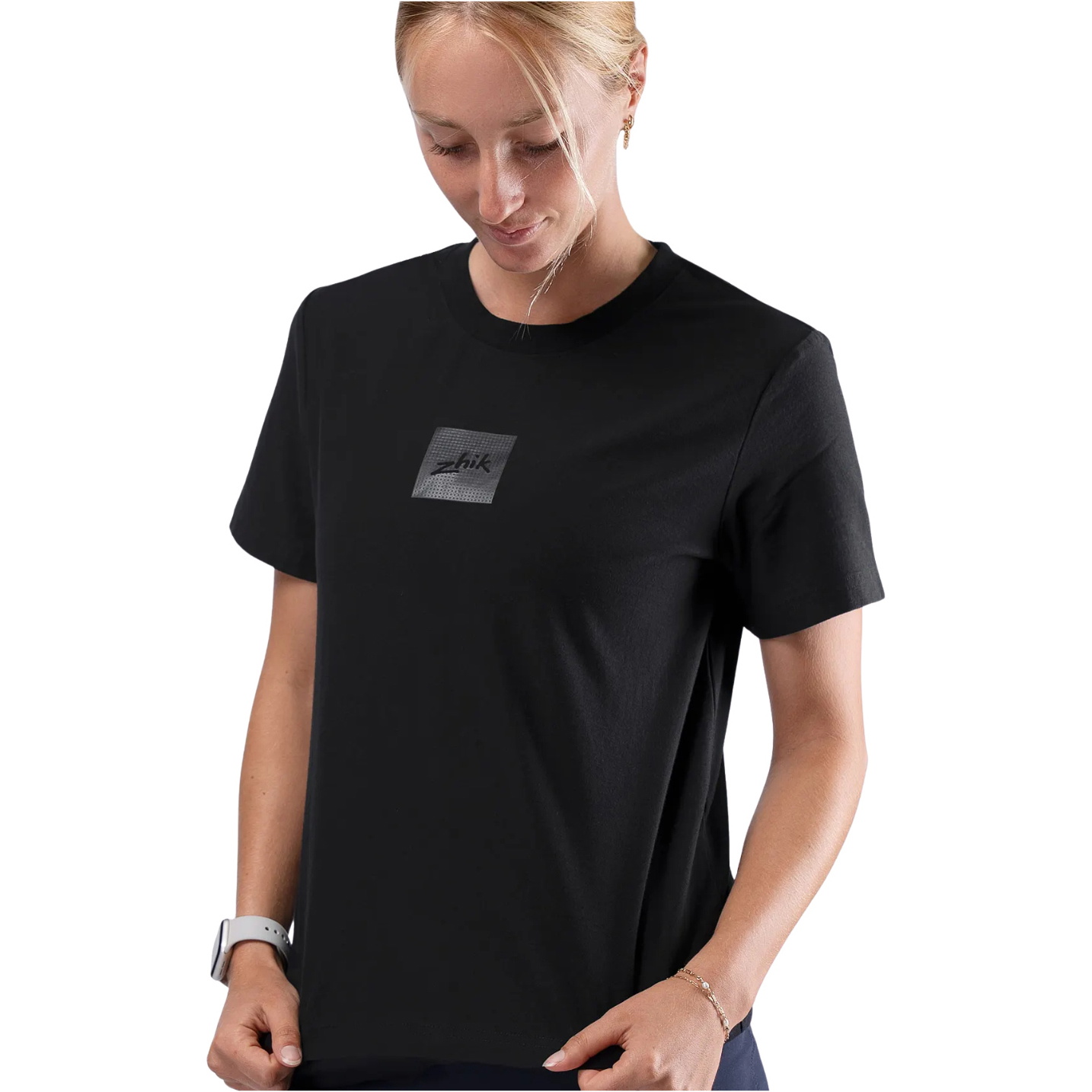 2026 Zhik Dame Carbon T-shirt TEE-0735-W-BLK - Black